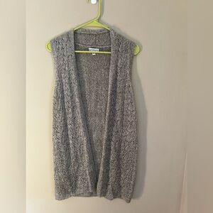 COTTAGECORE Croft & Barrow Heather Gray Open-Front Cardigan